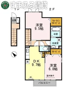 D-SQUARE【2階】の間取り