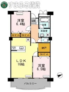 PASTORAL岡崎柱【308号室】の間取り