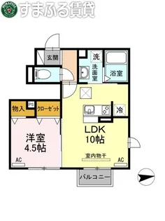 ビリーヴ【1階】の間取り