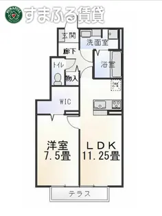 アヴァンセ岡町【102号室】の間取り