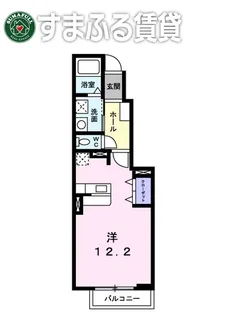 セレーノデーア【1階】の間取り