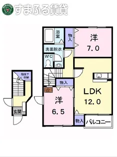 ラフォーレ【201号室】の間取り
