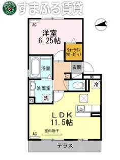 カサ・ルーチェII【1階】の間取り