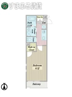 リシェス岡崎駅前【201号室】の間取り