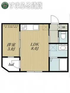 HMT東岡崎【302号室】の間取り