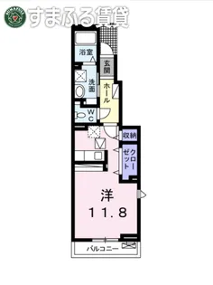 カメリア 菅田【101号室】の間取り