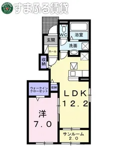 グランドパレス C【1階】の間取り