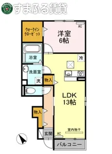 エクセル β(ベータ)【101号室】の間取り