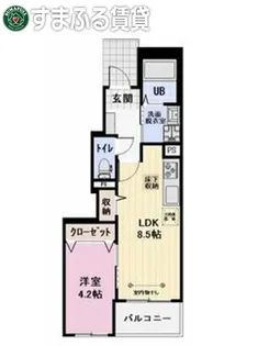 Ciel【105号室】の間取り