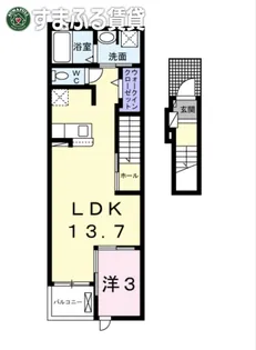 カルム ブランシュ【202号室】の間取り