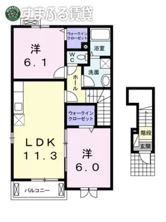 ベルメゾン【2階】の間取り