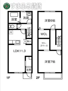 Maisonnette Rabi Aの間取り