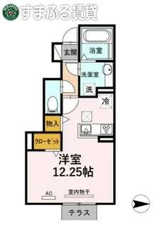 エグゼコート西浅井【1階】の間取り
