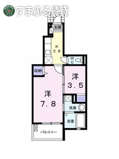 ローズデール【1階】の間取り