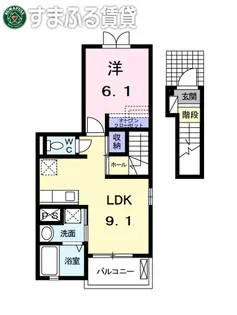 メゾン 力石【2階】の間取り