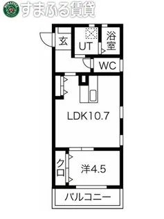 リトリート蓑川【207号室】の間取り