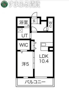 リトリート蓑川【1階】の間取り