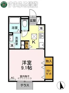 フォーブル小針【103号室】の間取り