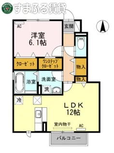 イデアル・ボヌール【1階】の間取り