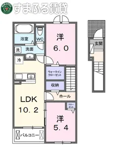 グランデヴィラ国森Ⅱ【203号室】の間取り