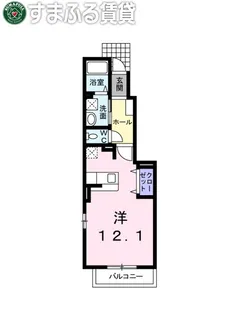 メモリア イルミナンテ【102号室】の間取り