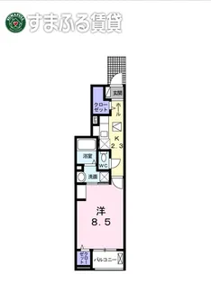 ルミエール・ドレ【1階】の間取り