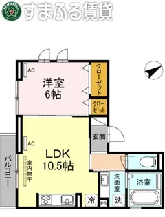 ラピス矢作【102号室】の間取り