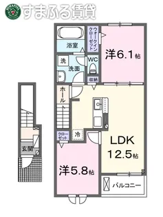 グリーンハイムゼロ5【2階】の間取り