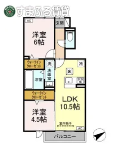 Dスクエア宮地【1階】の間取り