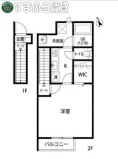 リーブル 行連【202号室】の間取り