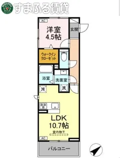 D-Square大和町【308号室】の間取り