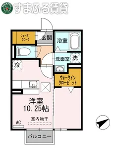エスペランサ B棟【102号室】の間取り