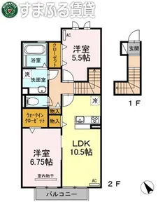 エクセル α(アルファ)【2階】の間取り