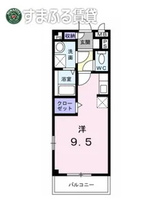 ソレアードC【206号室】の間取り