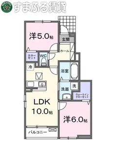 ヴィラ TプラスH Ⅰ【105号室】の間取り