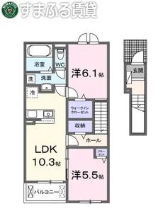 レジデンス上里【2階】の間取り