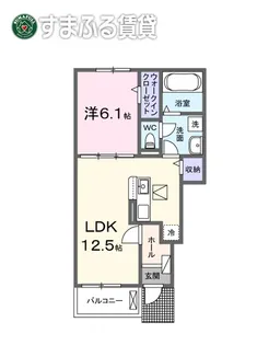 キララK【102号室】の間取り
