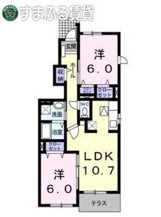 グラジオ【101号室】の間取り
