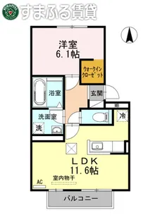 メゾン榎田【101号室】の間取り