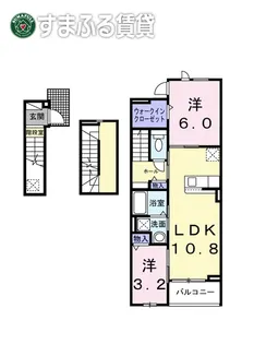 ヒカルサ岡崎蓑川町【3階】の間取り