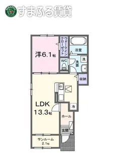 プリンセス・ツリー Ⅲ【1階】の間取り