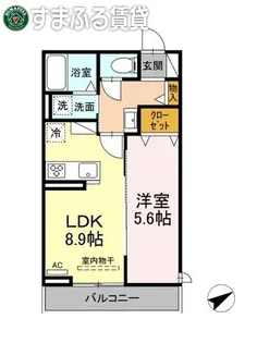 D-Square柱【3階】の間取り