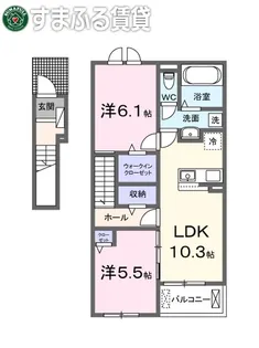 エスポアール吉祥【2階】の間取り