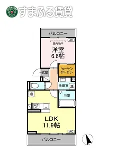 DーAVANCE薮田【2階】の間取り