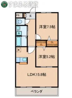 クリスタルステージ【305号室】の間取り