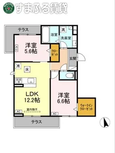 D-avance上和田【102号室】の間取り