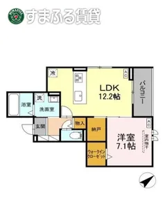 グレイスガーデン赤渋【301号室】の間取り