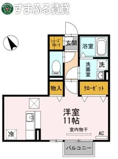 エスペランサ A棟【201号室】の間取り