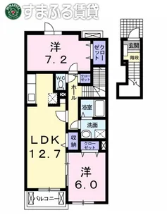 ダノン Ⅱ【202号室】の間取り