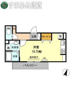 メルベーユ【202号室】の間取り